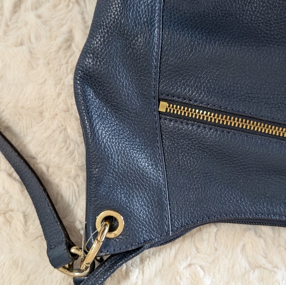 Micheal Kors blue leather tassel hobo bag - Picture 5 of 16